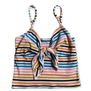Arizona Jean Company SZ S horizontal striped cropped tank